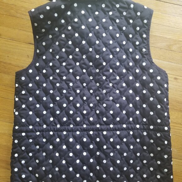 Onque Women's Quilted Polkadot Vest Size M - Picture 4 of 4